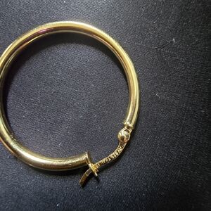 Polished Gold Hoop Earring - Classic Hoop